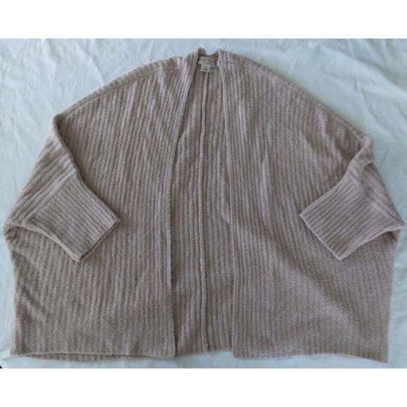 Barefoot Dreams CozyChic Lite Ribbed Shrug Sweater Cardigan Light Pink Womens 2X - Picture 5 of 8